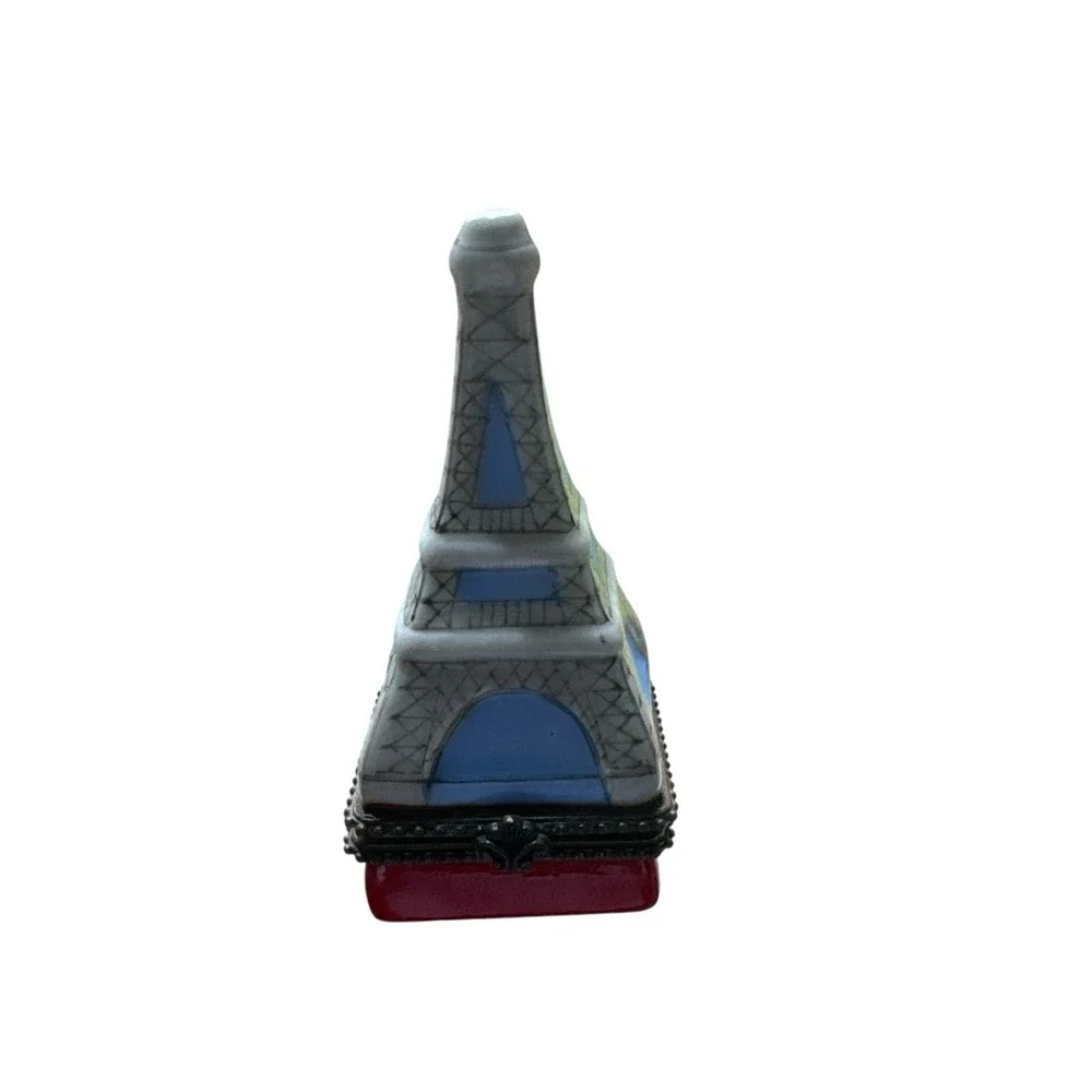 French Paris Limoges Style Trinket Eiffel Tower‎ Box
